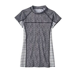 Patagonia Small Short Sleeve Micro Swell Rashguard swim top